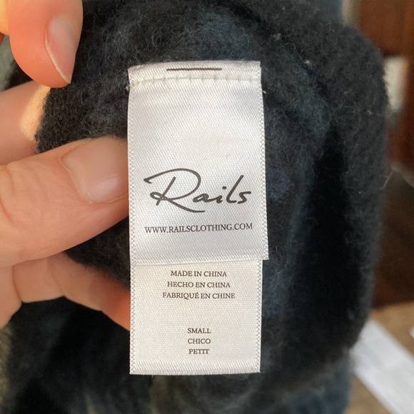 Rails Chance sweater boxy in forest jaguar size small - Picture 6 of 7